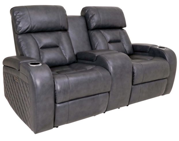 Synergy Transformer Leather Power Recline Console Loveseat large image number 2