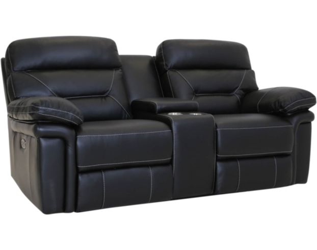 Synergy Seville Leather Power Recline Console Loveseat large image number 2