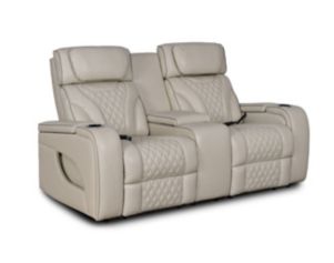 Synergy K2140 Collection Pearl Leather Power Loveseat