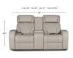 Synergy K2140 Collection Pearl Leather Power Loveseat small image number 6