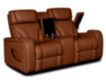 Synergy K2140 Collection Nutmeg Leather Power Loveseat small image number 4