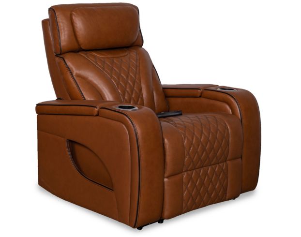 Synergy K2140 Collection Nutmeg Leather Power Recliner large image number 2