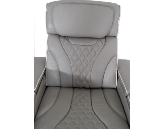 Synergy K2140 Collection Silver Leather Power Recliner large image number 9