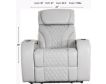 Synergy K2140 Collection Silver Leather Power Recliner small image number 10