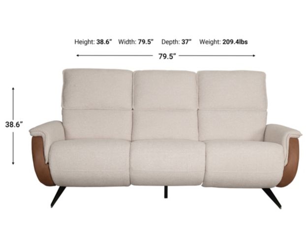 Synergy 5080 Collection Boucle Reclining Sofa large image number 8