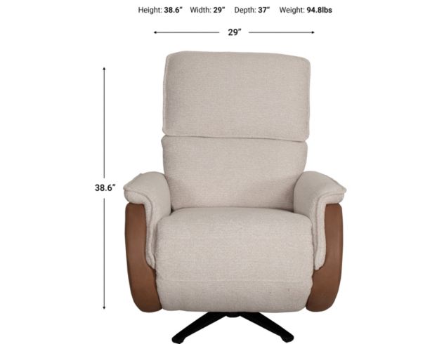 Synergy 5080 Collection Boucle Swivel Recliner large image number 8