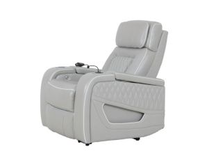 Synergy Home Furnishings K2277 Collection Livorno Silver Leather Power Recliner