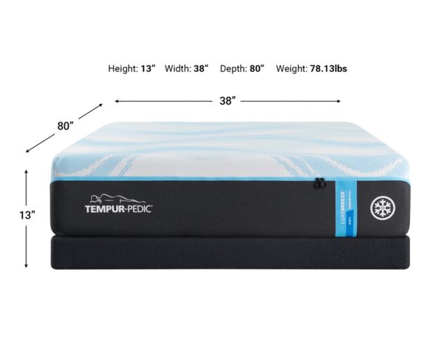 Tempur-Pedic LuxeBreeze Soft 2.0 Twin XL Mattress large image number 8