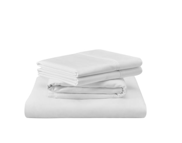 Tempurpedic Mattress Queen Classic Cotton White Sheet Set large image number 1