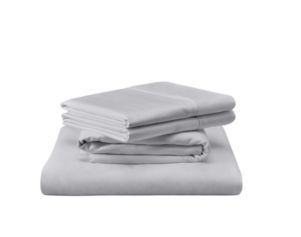 Tempurpedic Mattress Queen Classic Cotton Silver Sheet Set