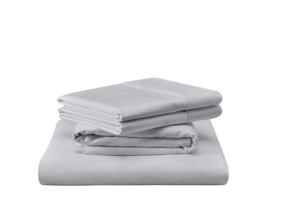 Tempurpedic Mattress Queen Classic Cotton Silver Sheet Set