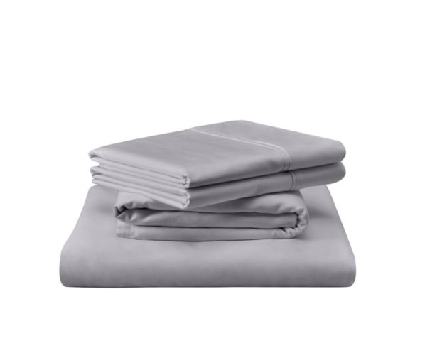 Tempur-Pedic North America, Llc Classic Cool Gray Cotton Queen 4-Piece Sheet Set large image number 1