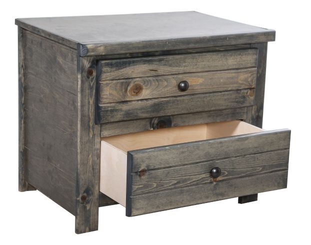 Trend Wood Bayview Rustic Gray Nightstand large image number 2