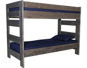 Trend Wood Bayview Rustic Gray Twin/Twin Bunk Bed