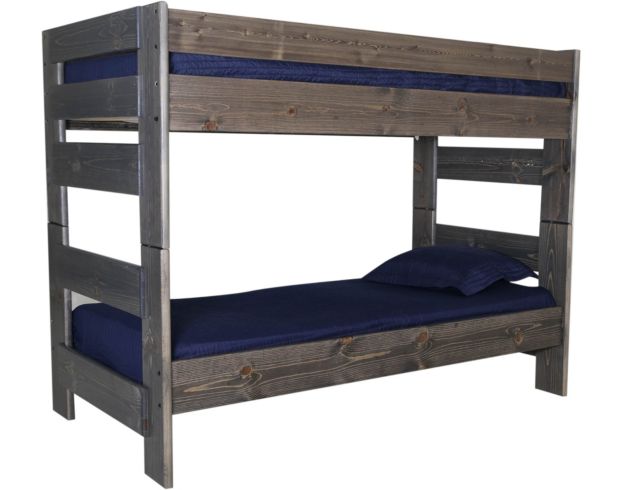 Trend Wood Bayview Rustic Gray Twin/Twin Bunk Bed large image number 1