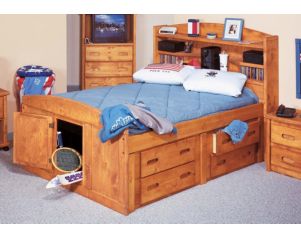 Trend Wood Bunkhouse Full Storage Bed