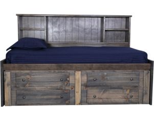 Trend Wood Rustic Gray Twin Captains Bed
