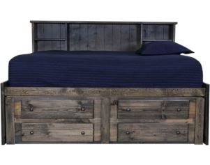Trend Wood Rustic Gray Full Captains Bed