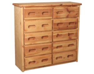 Trend Wood Bunkhouse Solid Pine 10-Drawer Chest