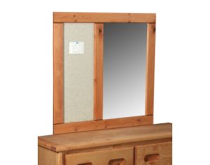 Trend Wood Bunkhouse Corkboard Mirror