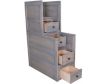 Trend Wood Urban Ranch Gray Kids' Stairway Chest small image number 3
