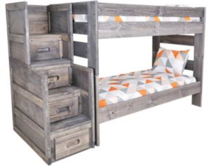 Trend Wood Bunkhouse Stairway Chest