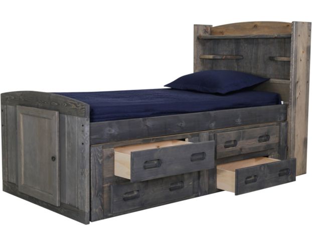 Trend Wood Driftwood Full Palomino Storage Bed large image number 2