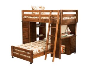 Trend Wood Sedona Loft Storage Bed with Desk & Chest