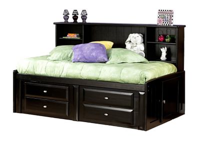 Trend Wood Laa Twin Storage Bed, Twin Roomsaver Bed