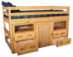 Trend Wood Bunkhouse Twin Storage Loft Bed small image number 3
