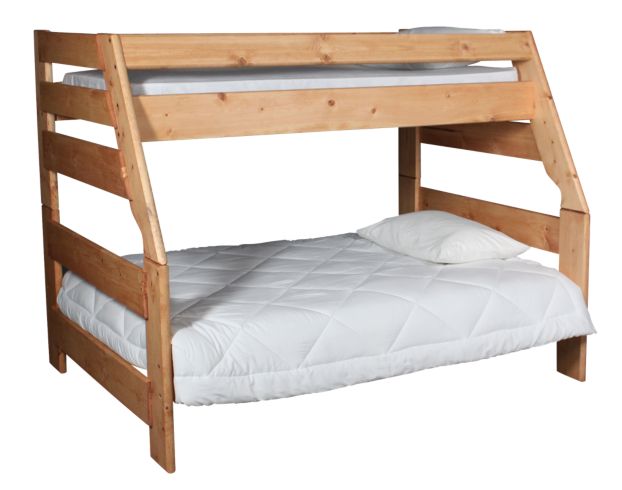 Trend Wood Bunkhouse Twin Full Bunk Bed, Wooden Bunk Beds That Come Apart