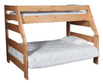 Trend Wood Bunkhouse Twin Full Bunk Bed, Wood Bunk Beds Twin Over Full