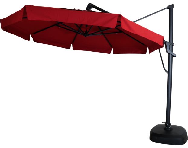 Treasure Garden Red 11-Foot Cantilever Umbrella large