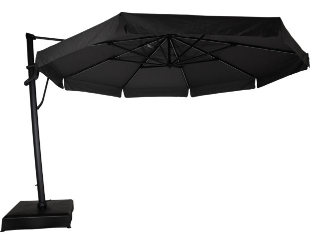 Treasure Garden Starlux Plus 13ft Black Octagonal Aluminum Cantilever Patio Umbrella large image number 1