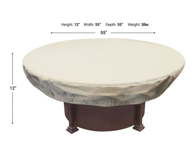 Treasure Garden Round Fire Pit Cover (48-54") large image number 2