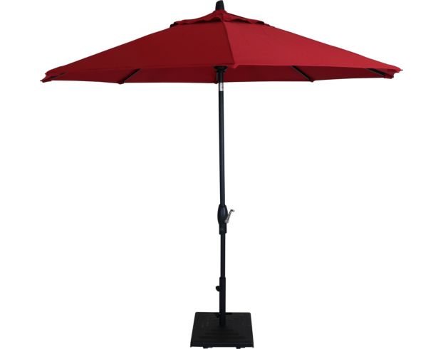 Treasure Garden 9-Foot Auto-Tilt Red Patio Umbrella large image number 1