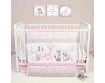 Trend Lab Sweet Forest Friends 4-Piece Crib Set