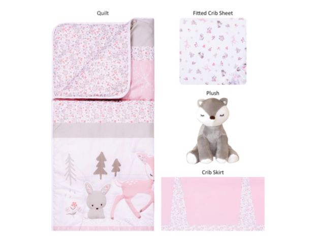 Trend Lab Sweet Forest Friends 4-Piece Crib Set large image number 4