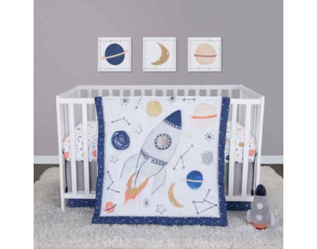 Trend Lab Cosmic Rocket 4-Piece Crib Set large image number 1