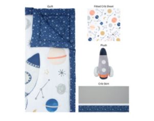 Trend Lab Cosmic Rocket 4-Piece Crib Set