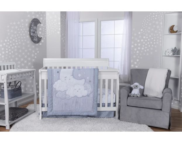 Grey and discount white cot bedding