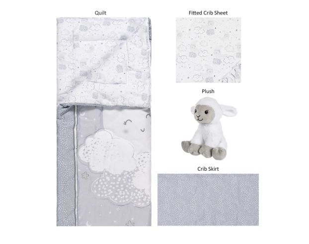 Plush fitted best sale crib sheet