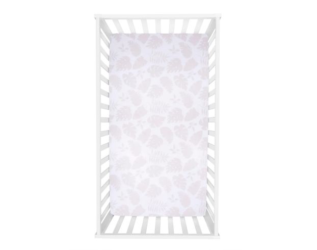 Trend Lab Palm Leaves Fitted Crib Sheet large image number 1