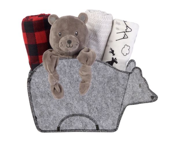 Trend Lab Welcome Baby Bear Shaped 5-Piece Gift Set large image number 1