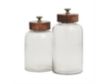 Uma Clear Canisters with Brown Lids (Set of 2) small image number 3