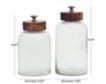 Uma Clear Canisters with Brown Lids (Set of 2) small image number 5