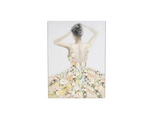 Uma Enterprises, Inc 47 X 35.5 Woman in Daisy Dress Wall Art