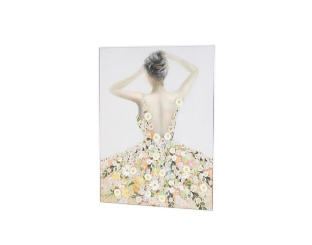 Uma Enterprises, Inc 47 X 35.5 Woman in Daisy Dress Wall Art large image number 2