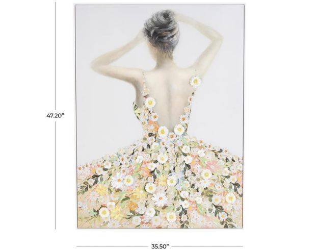 Uma Enterprises, Inc 47 X 35.5 Woman in Daisy Dress Wall Art large image number 5