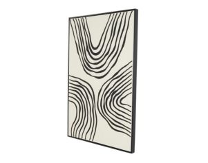 Uma Enterprises, Inc Black Wavy Lines with Frame